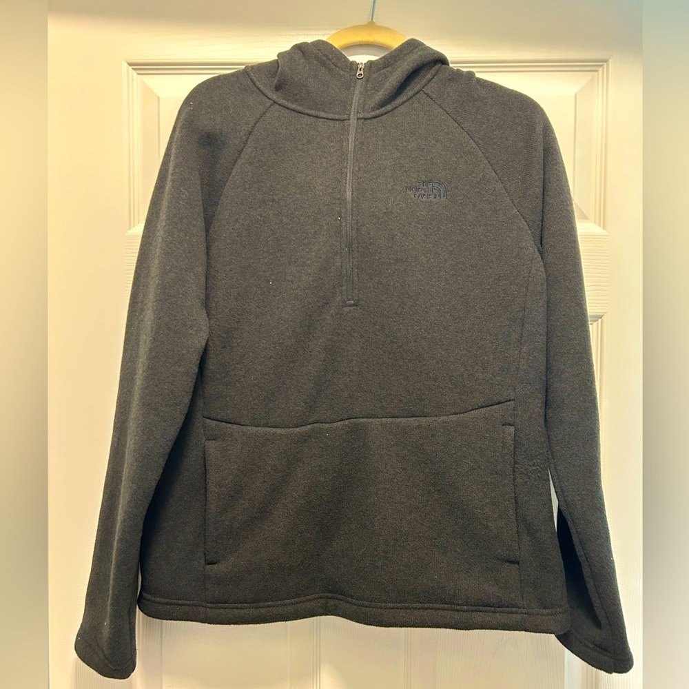 The North Face full zip jacket. Dark grey. Size large. Amazing condition!